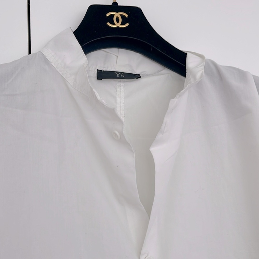 Yohji Yamamoto Oversized White Short-Sleeve Button-Down - Picture 5 of 11